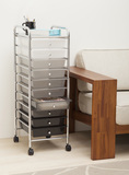 10 Drawers Storage (Grey) 001